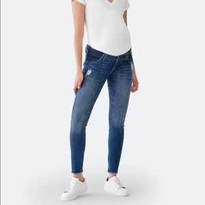 DL1961 Emma Maternity Skinny Jeans Distressed 26